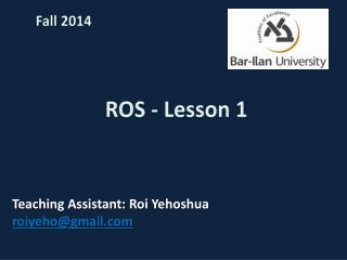 ROS - Lesson 1