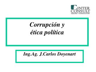 Corrupción y ética política