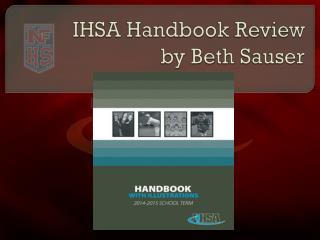 IHSA Handbook Review by Beth Sauser