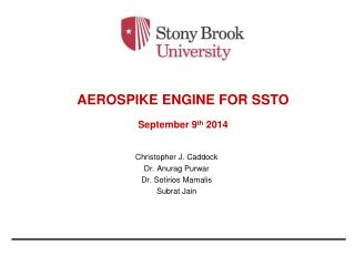 AEROSPIKE ENGINE FOR SSTO September 9 th 2014