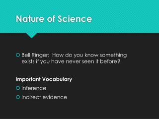 Nature of Science