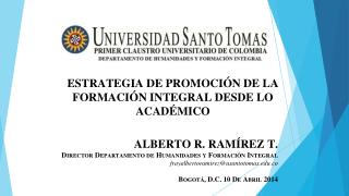 ESTRATEGIA DE PROMOCIÓN DE LA FORMACIÓN INTEGRAL DESDE LO ACADÉMICO