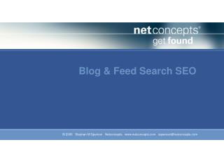 Blog & Feed Search SEO