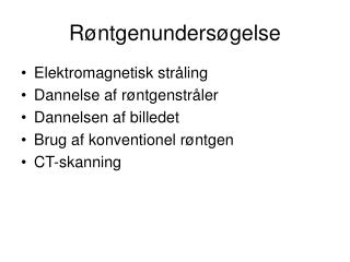 Røntgenundersøgelse