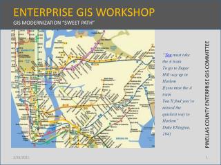 ENTERPRISE GIS WORKSHOP