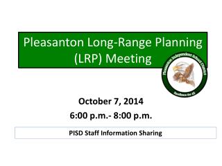 Pleasanton Long-Range Planning (LRP) Meeting