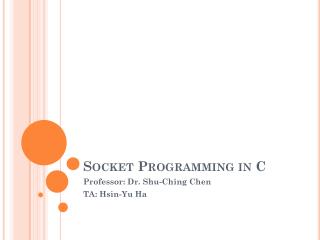 Socket Programming in C