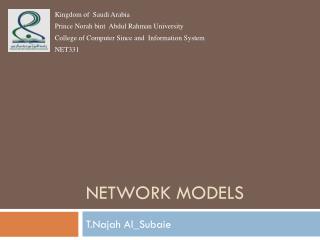 Network Models