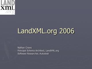 LandXML 2006