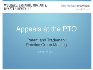 Appeals at the PTO