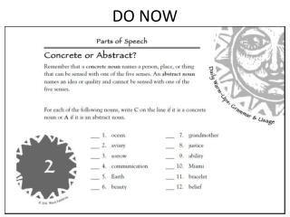 DO NOW