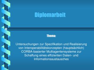 Diplomarbeit