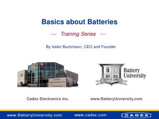 Basics about Batteries