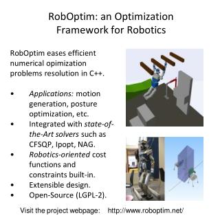 RobOptim: an Optimization Framework for Robotics