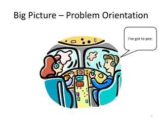 Big Picture – Problem Orientation