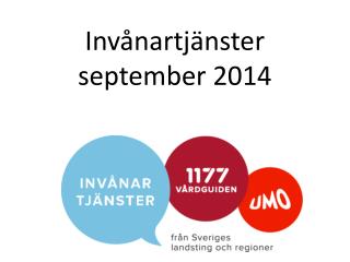 Invånartjänster september 2014