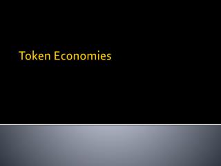 Token Economies