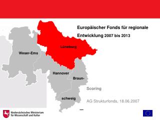 Europäischer Fonds für regionale Entwicklung 2007 bis 2013