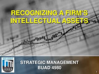 RECOGNIZING A FIRM’S INTELLECTUAL ASSETS