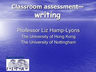 Classroom assessment— writing