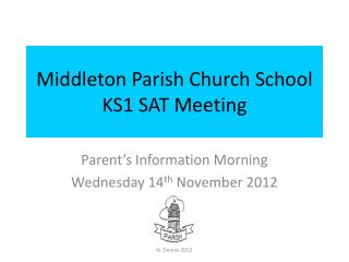 Middleton Parish Church School KS1 SAT Meeting