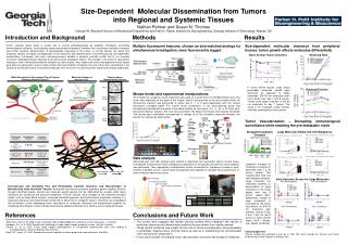 Size-Dependent Molecular Dissemination from Tumors in to Regional and Systemic T issues