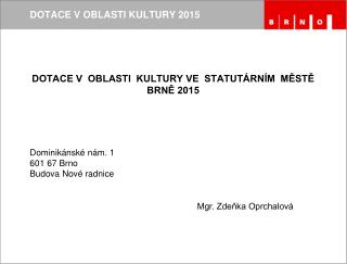 Mgr. Zdeňka Oprchalová