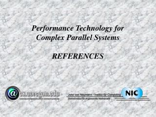 Performance Technology for Complex Parallel Systems REFERENCES