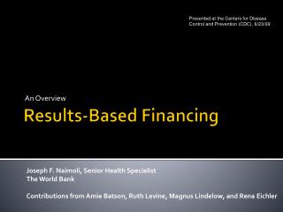 Results-Based Financing