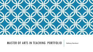 Master of Arts in Teaching Portfolio