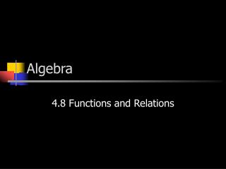 Algebra