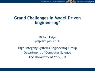 Grand Challenges in Model-Driven Engineering?