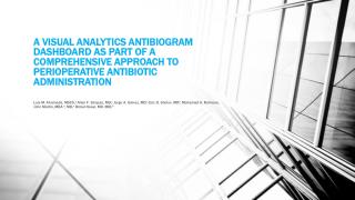 Visual Analytics Antibiogram