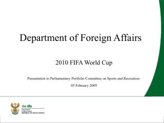 Department of Foreign Affairs