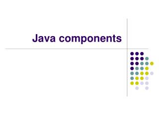 Java components