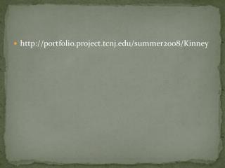 portfolio.projectnj/summer2008/Kinney