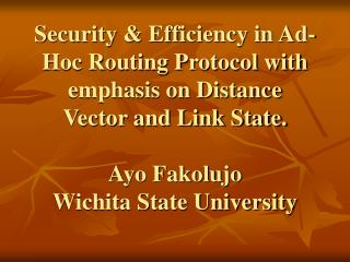 Why Adhoc Networking?