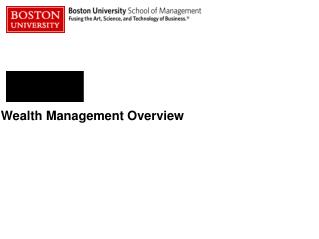 Wealth Management Overview