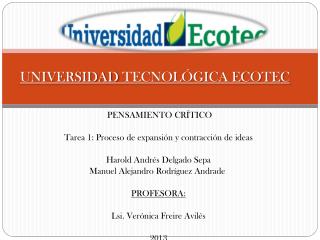 UNIVERSIDAD TECNOLÓGICA ECOTEC
