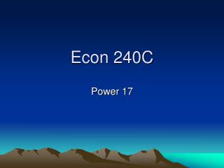 Econ 240C