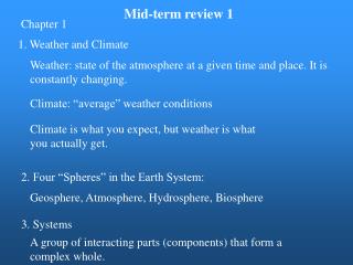 Mid-term review 1