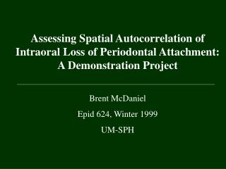 Periodontal Disease (Old Model)