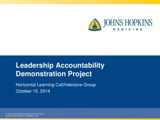 Leadership Accountability Demonstration Project