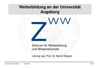 Zentrum für Weiterbildung und Wissenstransfer