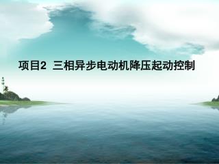 项目 2 三相异步电动机降压起动控制