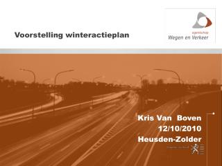 Voorstelling winteractieplan