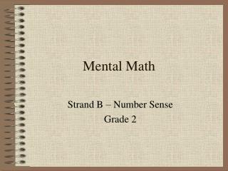 Mental Math