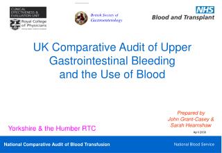 UK Comparative Audit of Upper Gastrointestinal Bleeding and the Use of Blood