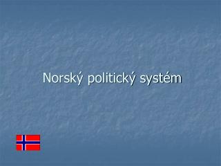 Norský politický systém