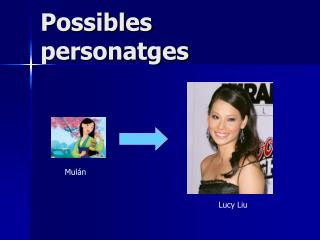 Possibles personatges